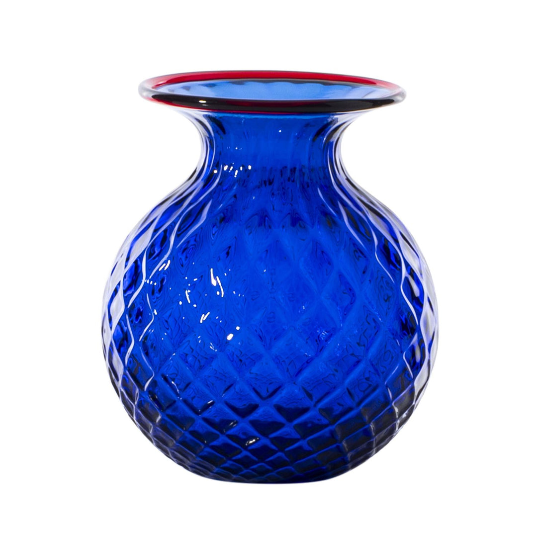 Balloton Fiori Vase by Venini, Extra Small size, Glossy Zaffiro