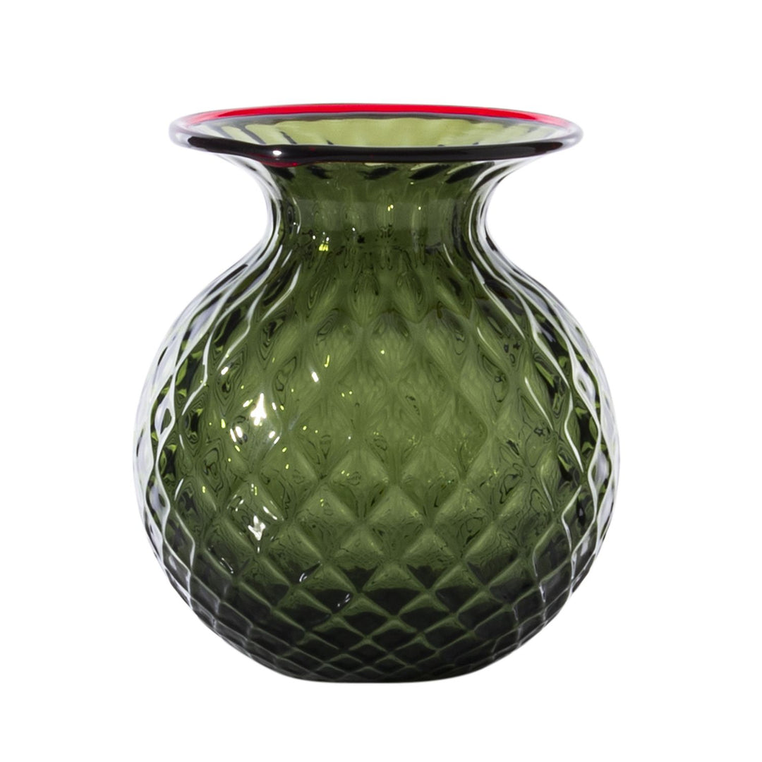 Balloton Fiori Vase by Venini, Extra Small size, Glossy Verde Mela