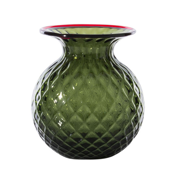 Balloton Fiori Vase by Venini, Extra Small size, Glossy Verde Mela