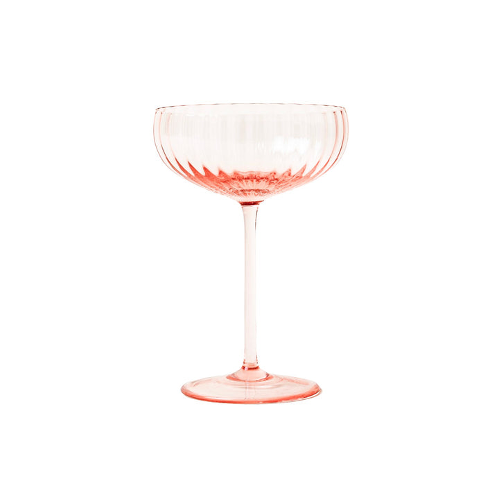 Bollicine Champagne Coupe, Set of 2 in Cipria Pink
