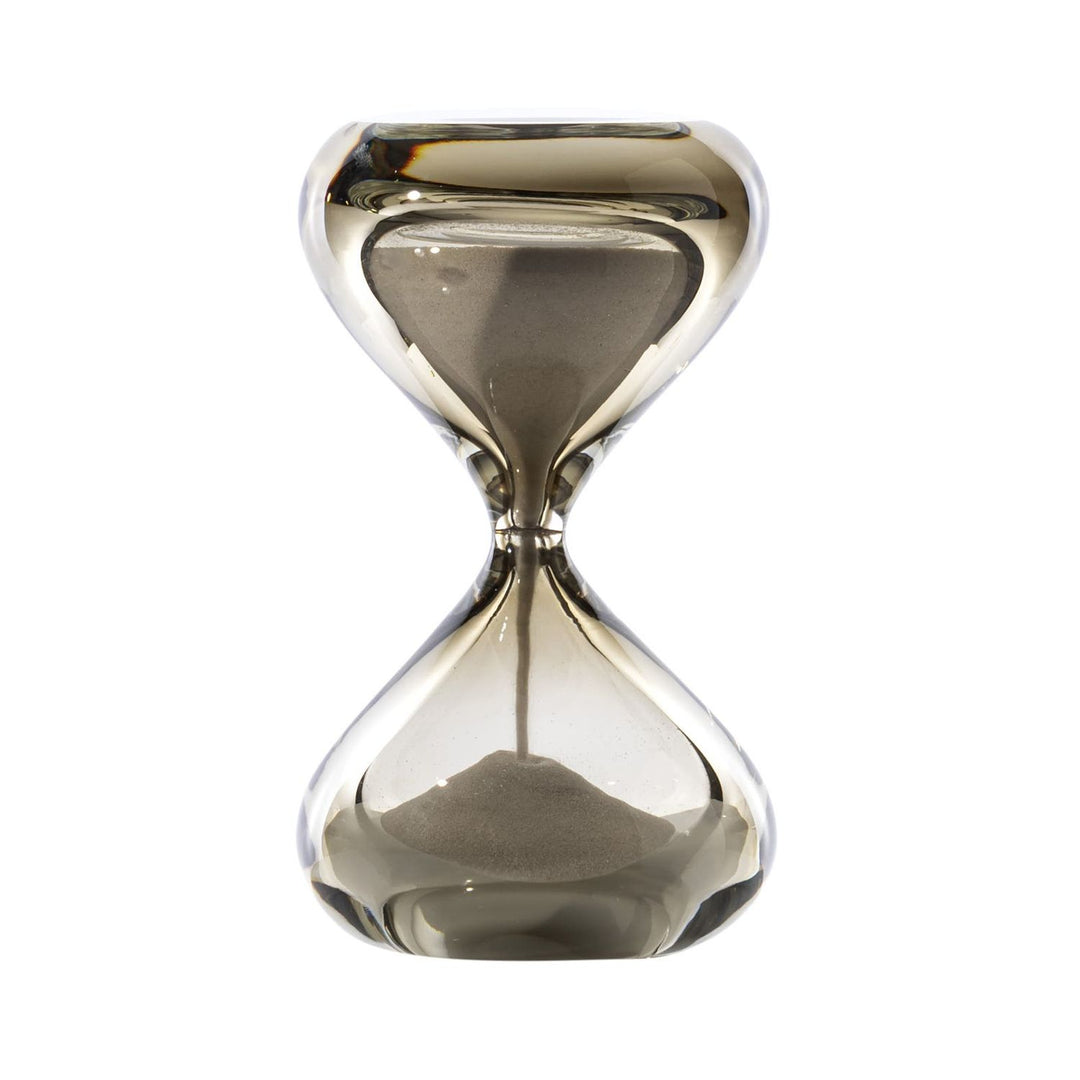 Clessidra Sommersa Glass Hourglass in Grey / Crystal, Small