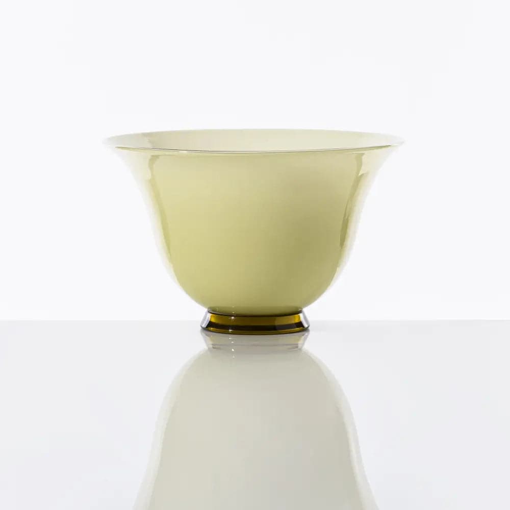 Anni Trenta Short Vase by Venini - Paglierino