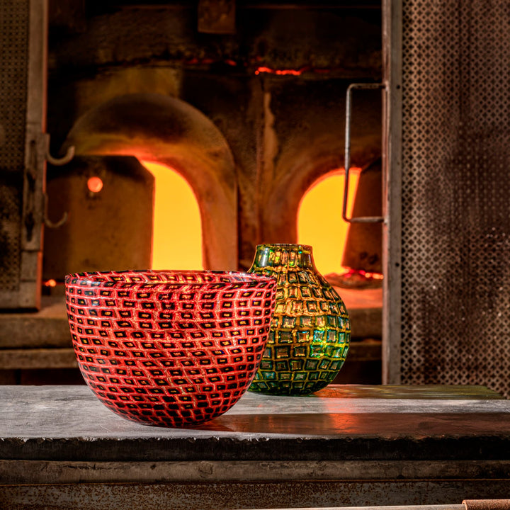 Murrine Romane Glass Vase detail or alternate view