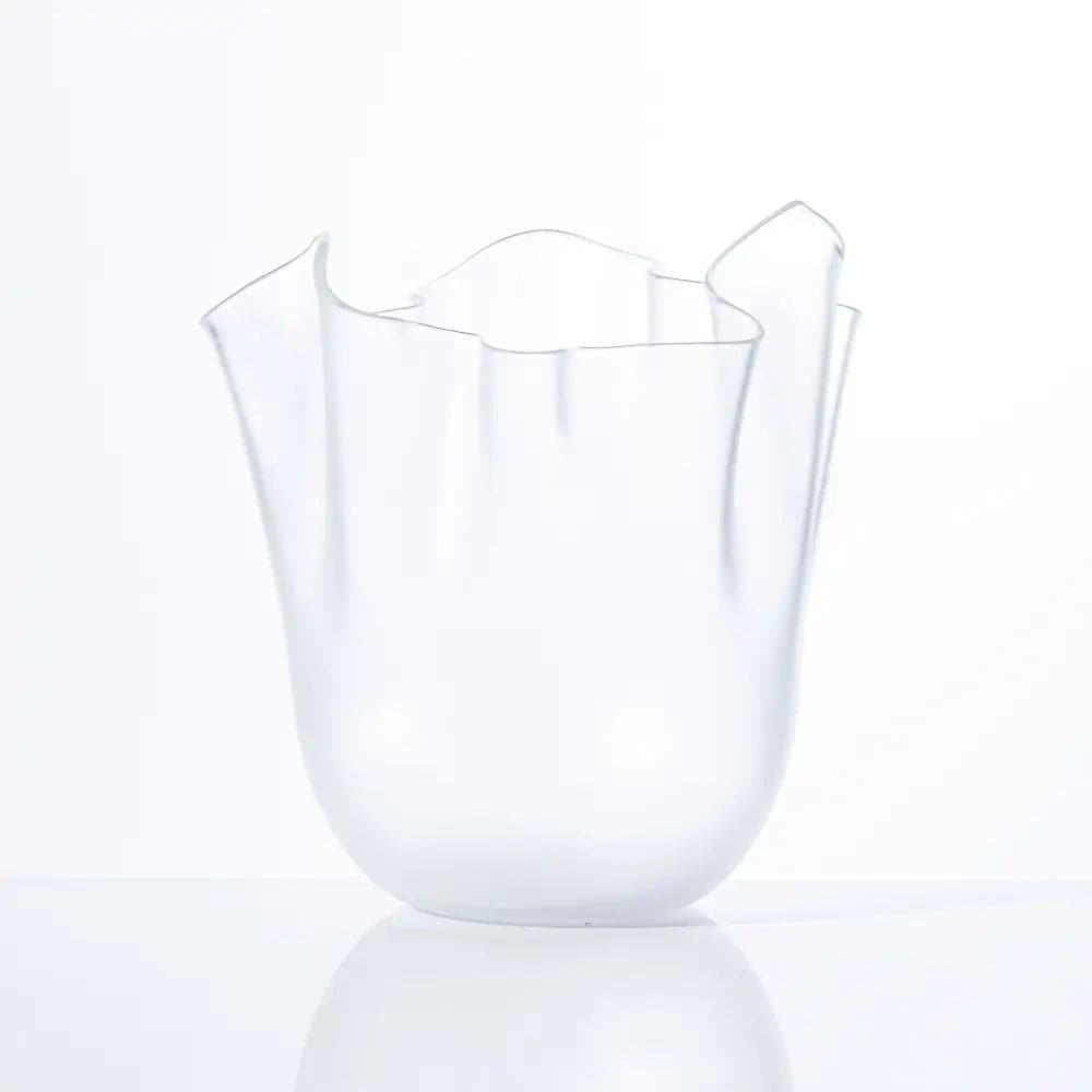 Fazzoletto Vase by Venini - L - Crystal