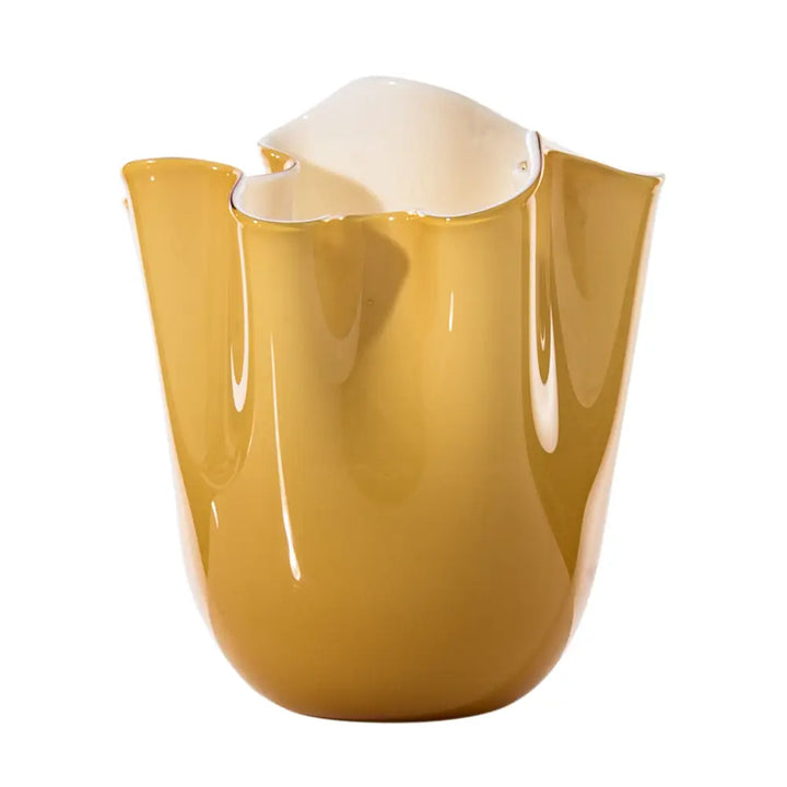 Fazzoletto Vase by Venini - L - Glossy Amber