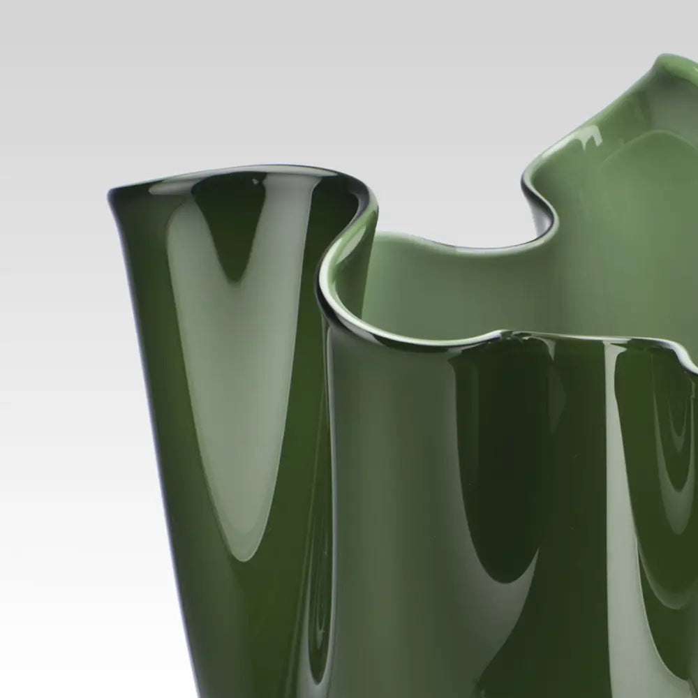 Fazzoletto Vase by Venini - L - Glossy Apple Green