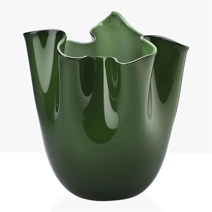 Fazzoletto Vase by Venini - L - Glossy Apple Green