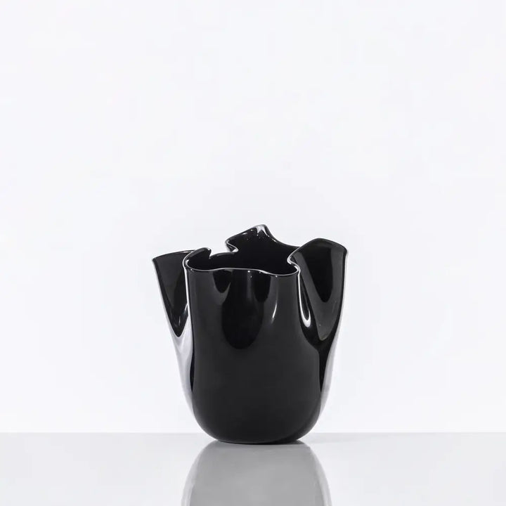 Fazzoletto Vase by Venini - L - Glossy Black