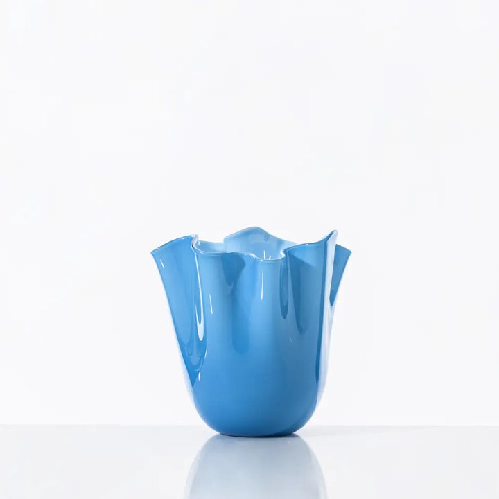 Fazzoletto Vase by Venini - L - Glossy Acquamarine