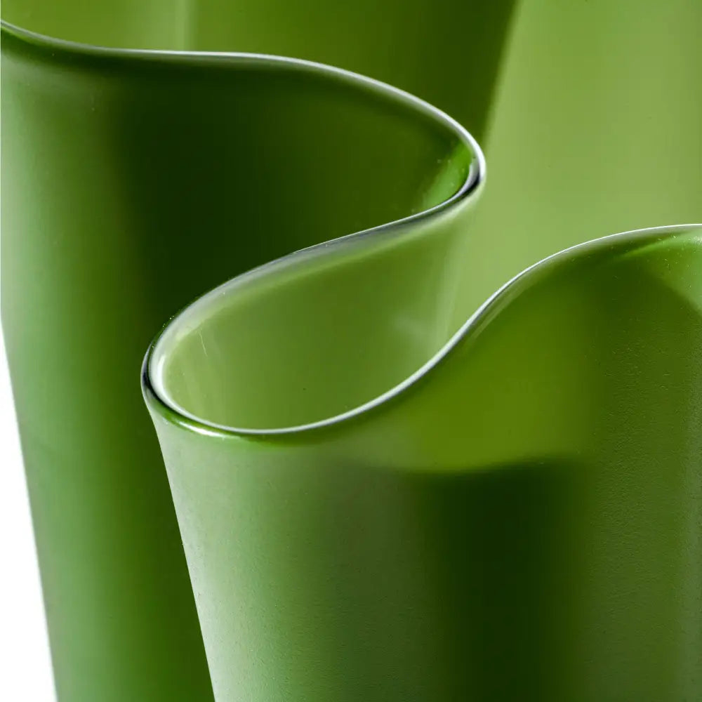 Fazzoletto Vase by Venini - M - Matte Apple Green