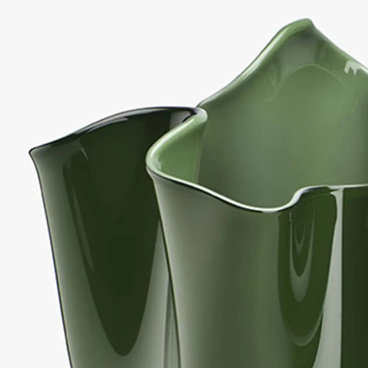 Fazzoletto Vase by Venini - M - Glossy Apple Green