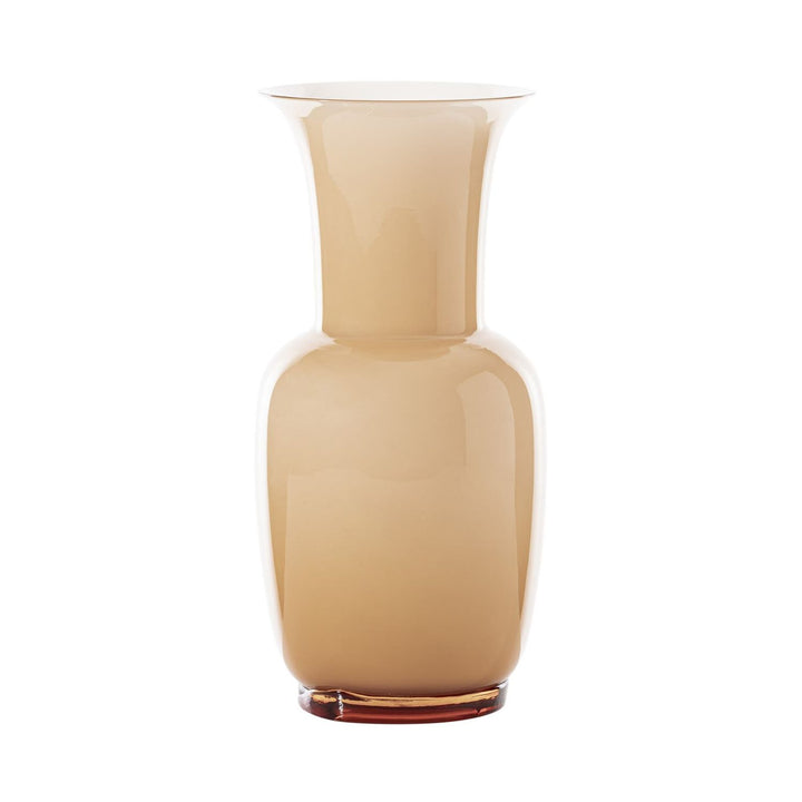 Opalino Glass Vase in Peach, Medium