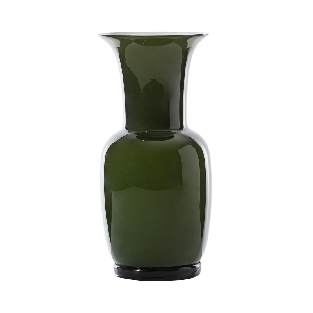 Opalino Glass Vase in Apple Green, Medium