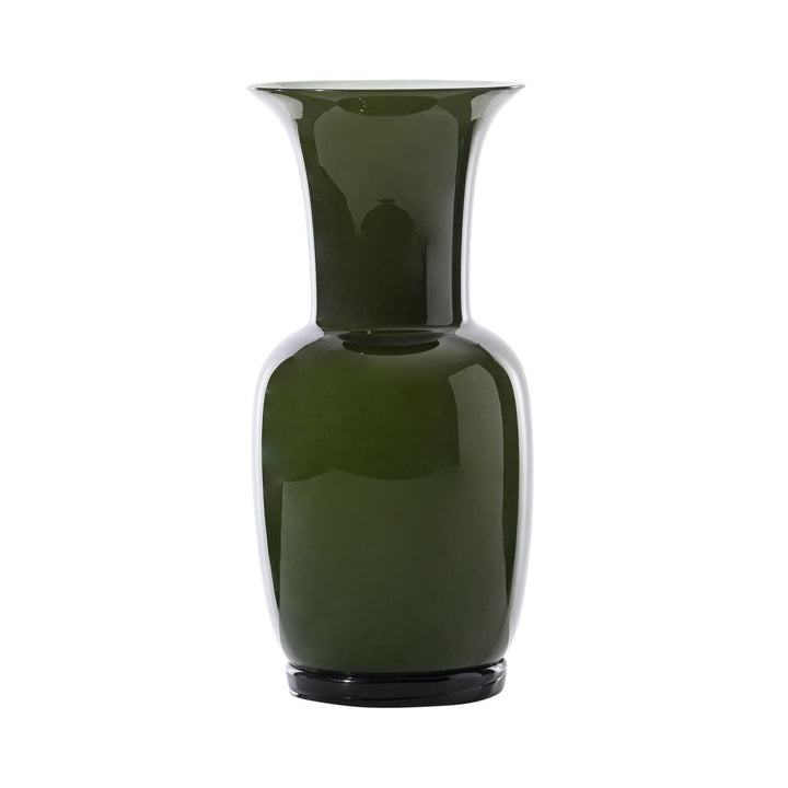 Opalino Glass Vase in Apple Green, Medium