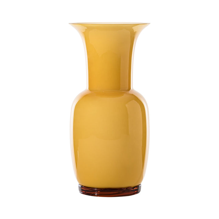 Opalino Glass Vase in Amber, Large