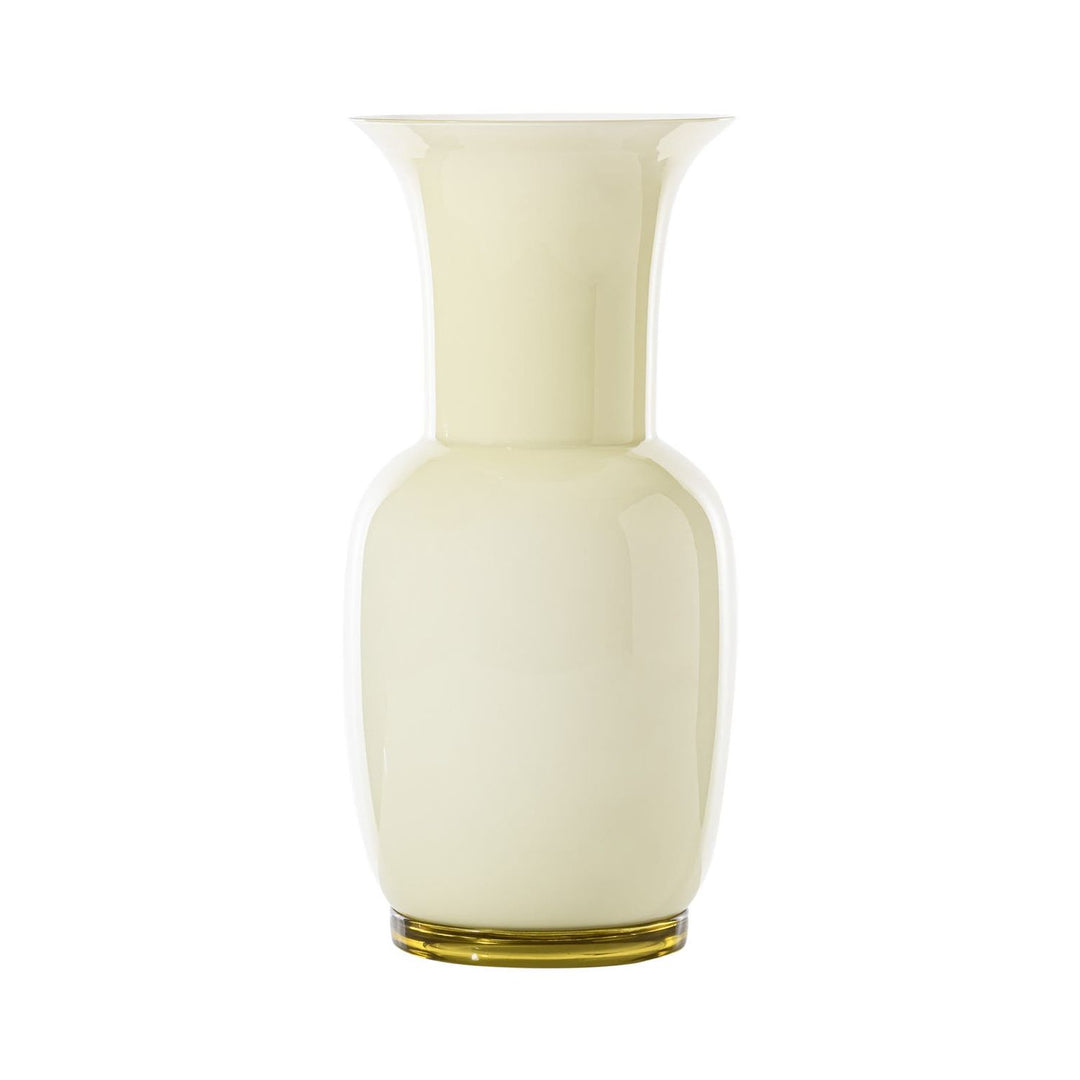 Opalino Glass Vase in Straw Yellow, Large