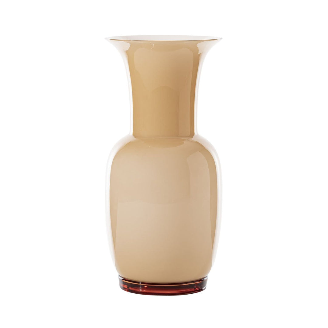 Opalino Glass Vase in Peach, Large
