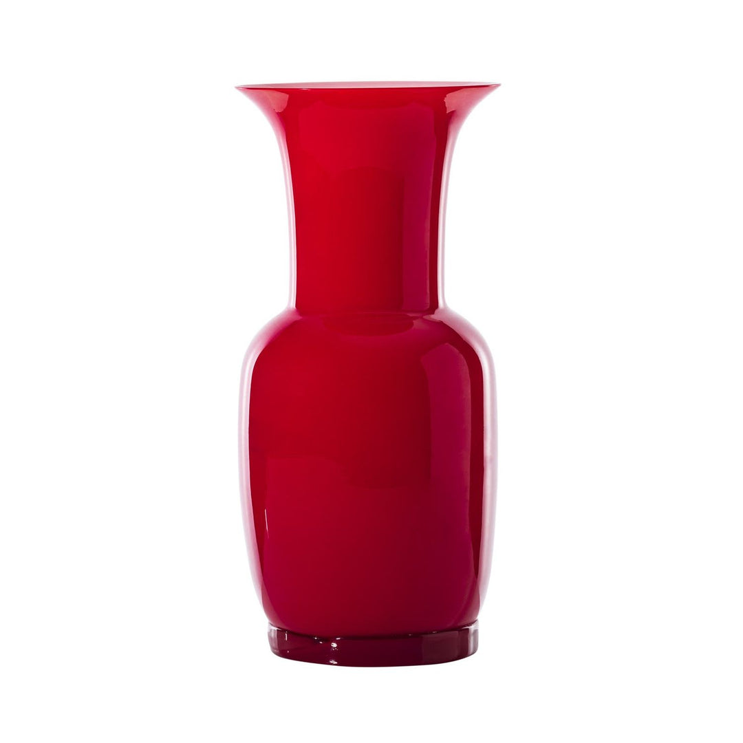 Opalino Glass Vase in Red, Large