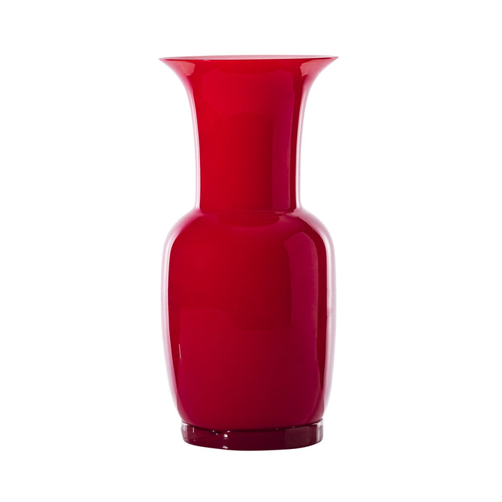Opalino Glass Vase in Red, Large