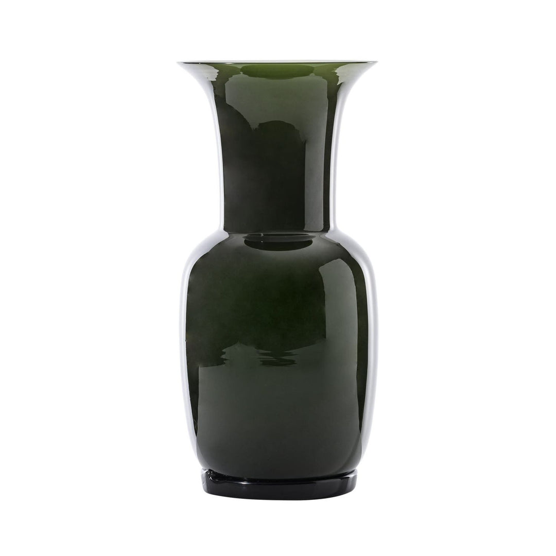 Opalino Glass Vase in Apple Green, Large