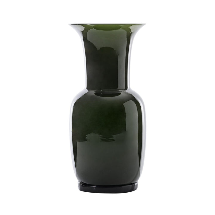 Opalino Glass Vase in Apple Green, Large