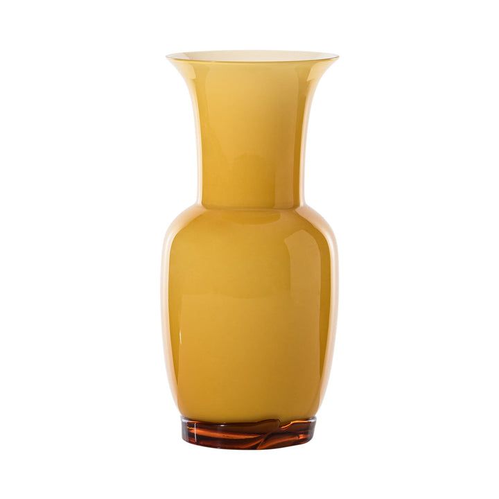 Opalino Glass Vase in Amber, Small