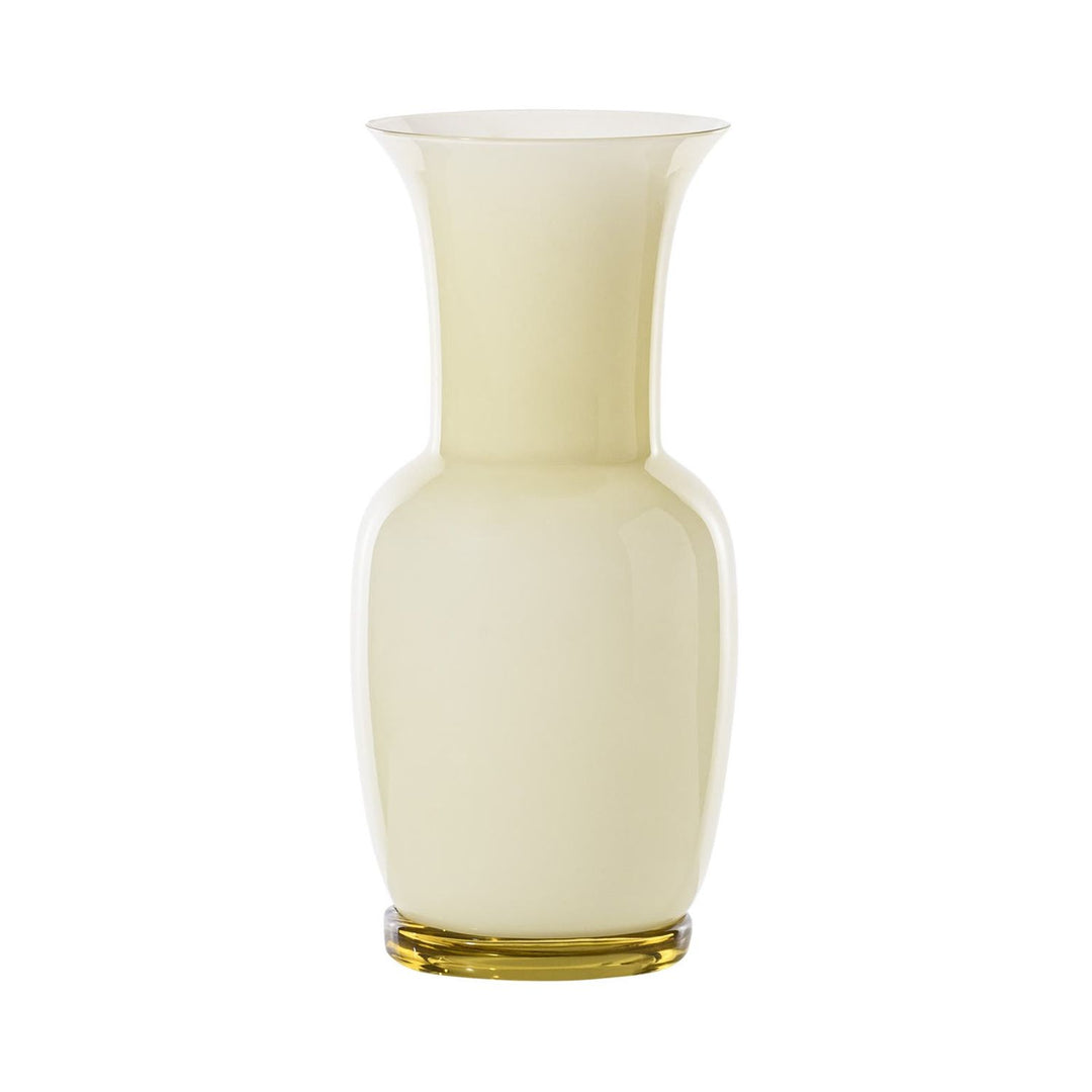 Opalino Glass Vase in Straw Yellow, Small