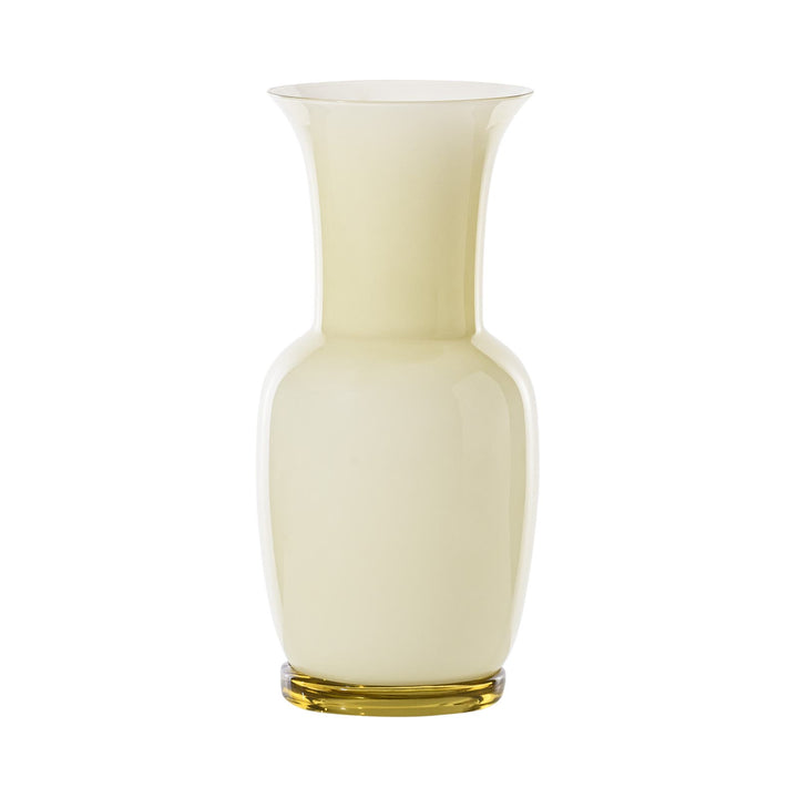 Opalino Glass Vase in Straw Yellow, Small
