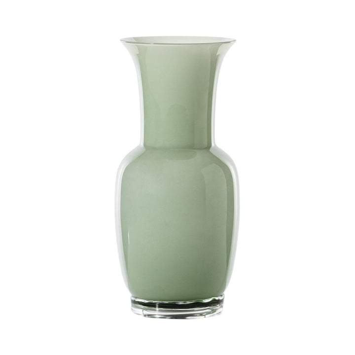 Opalino Glass Vase in Rio Green, Small