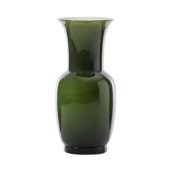 Opalino Glass Vase in Apple Green, Small