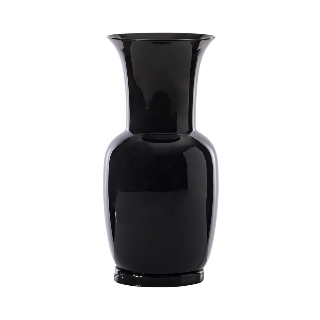 Opalino Glass Vase in Black, Small