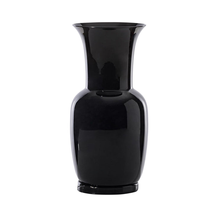 Opalino Glass Vase in Black, Small