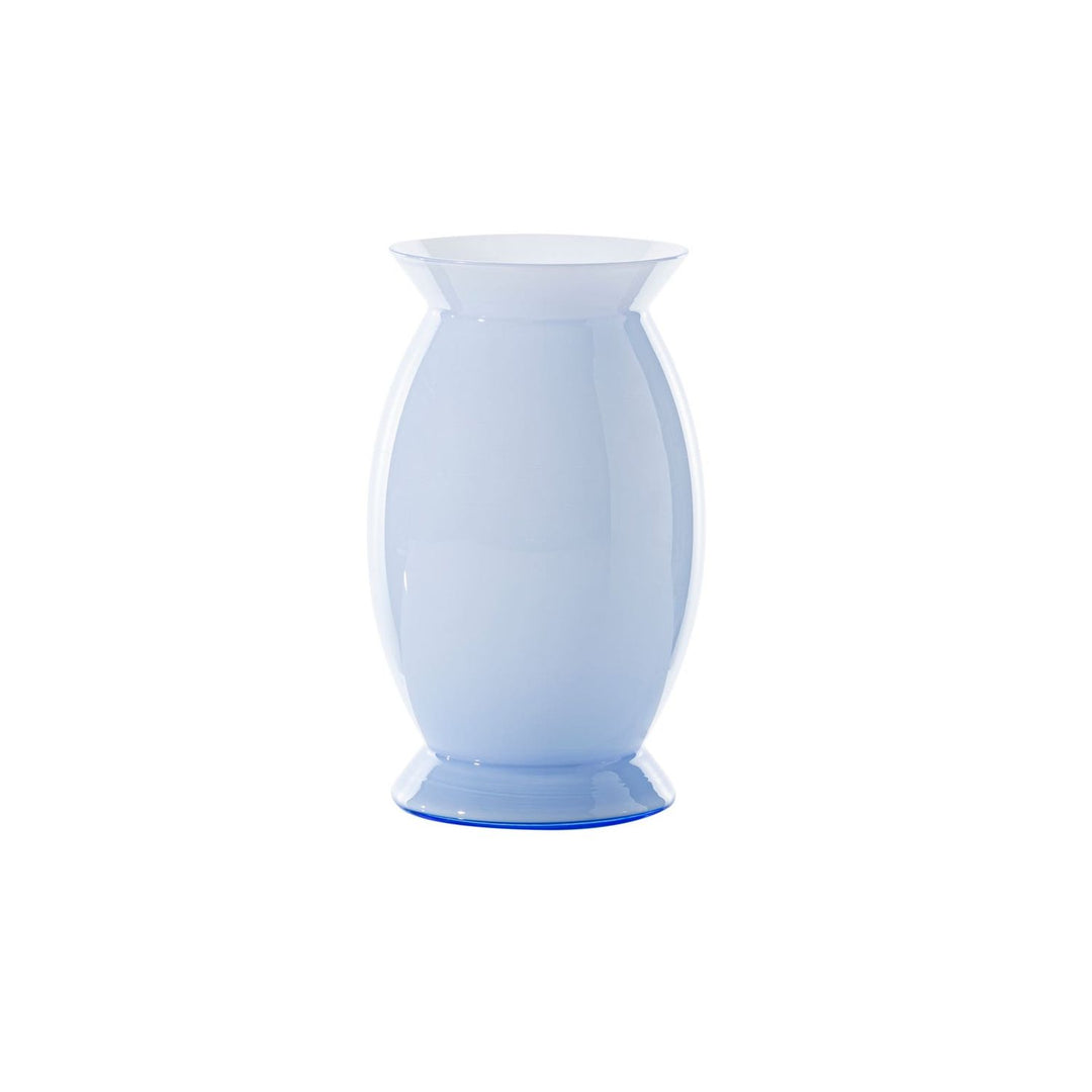 Idalion Glass Vase in Iceberg / Milk White