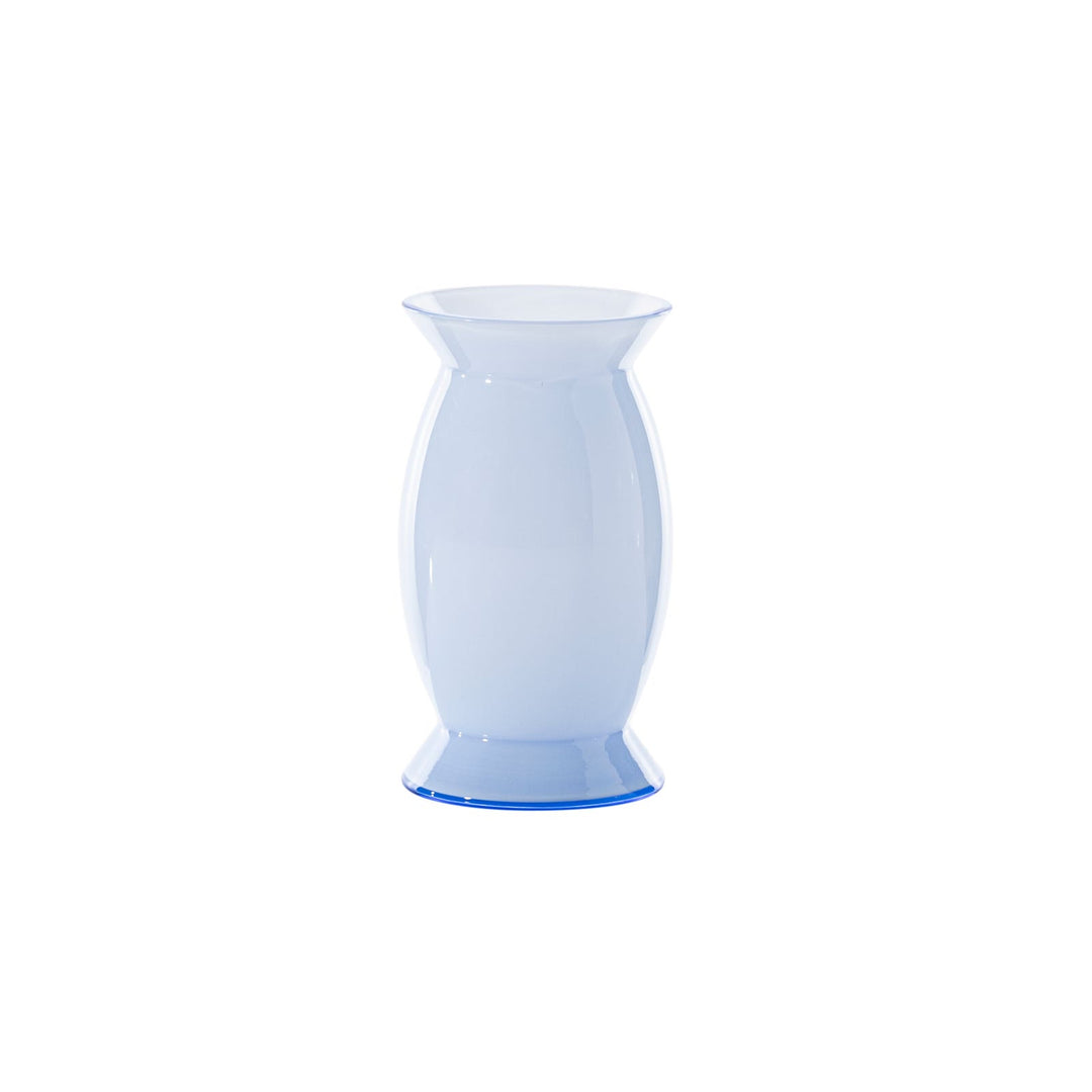 Sidone Glass Vase in Iceberg / Milk White