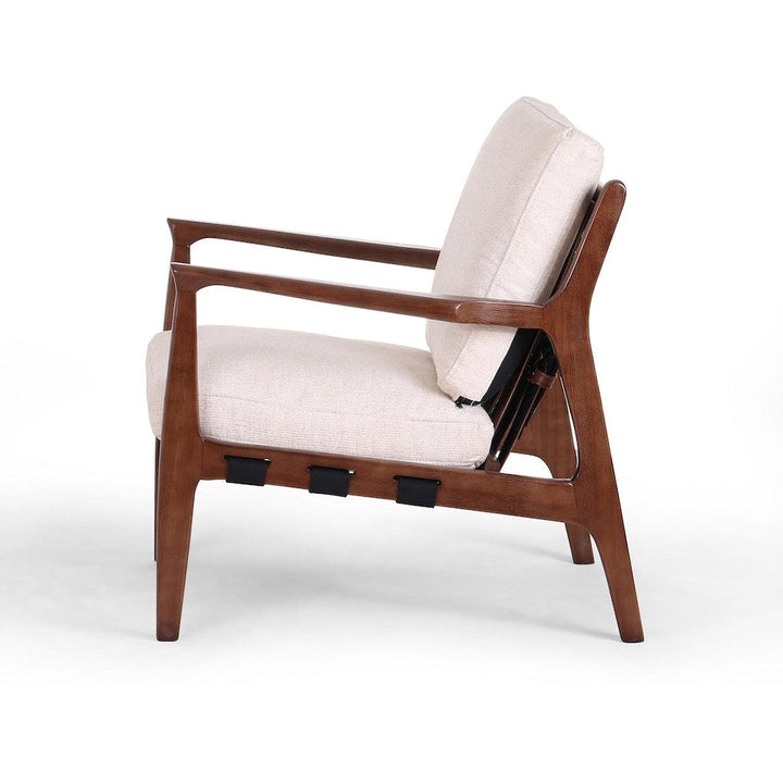 Silas Lounge Chair with Osaka Blanco Fabric