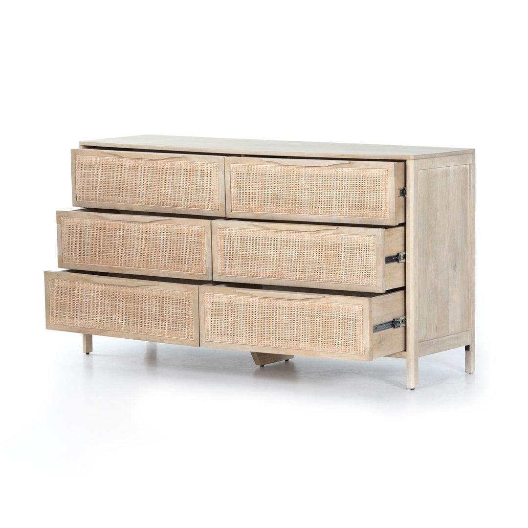 Sydney 6-Drawer Dresser with drawers open
