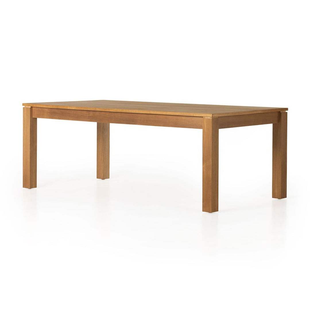 Four Hands Timur 84-inch dining table in natural teak veneer