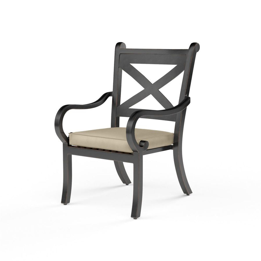 Outdoor Dining Chairs Monterey Dining Chair in Linen Stone w/ Selt Welt