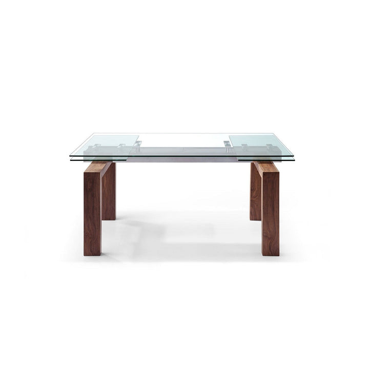 Davy Extendable Dining Table-Whiteline Modern Living-WHITELINE-DT1256-WLT-Dining Tables-1-France and Son