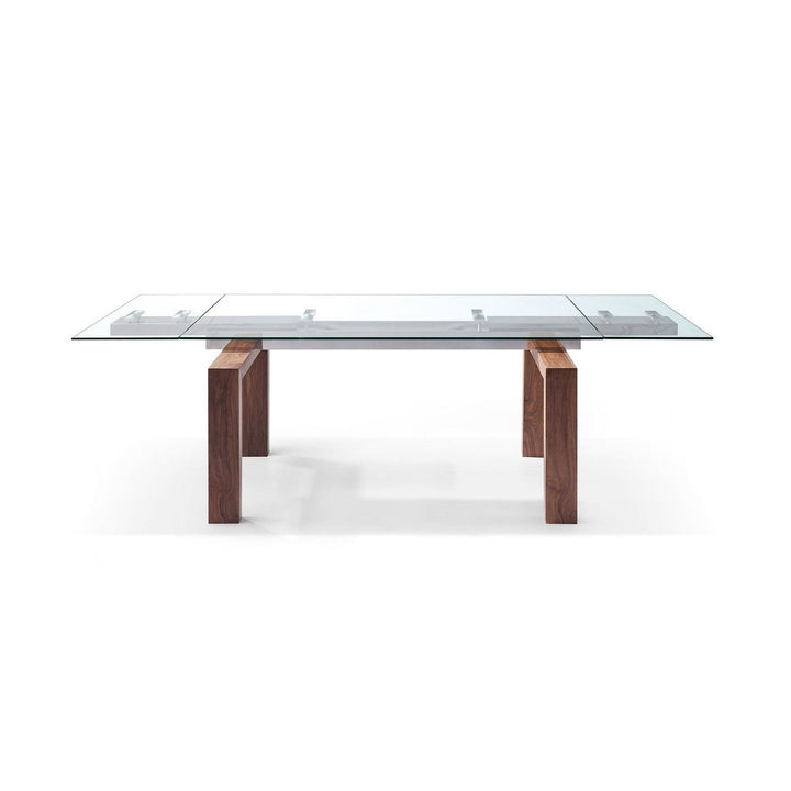 Davy Extendable Dining Table-Whiteline Modern Living-WHITELINE-DT1256-WLT-Dining Tables-2-France and Son