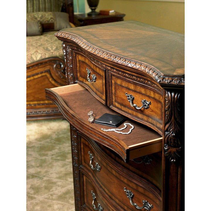 Old World Drawer Chest - Brown