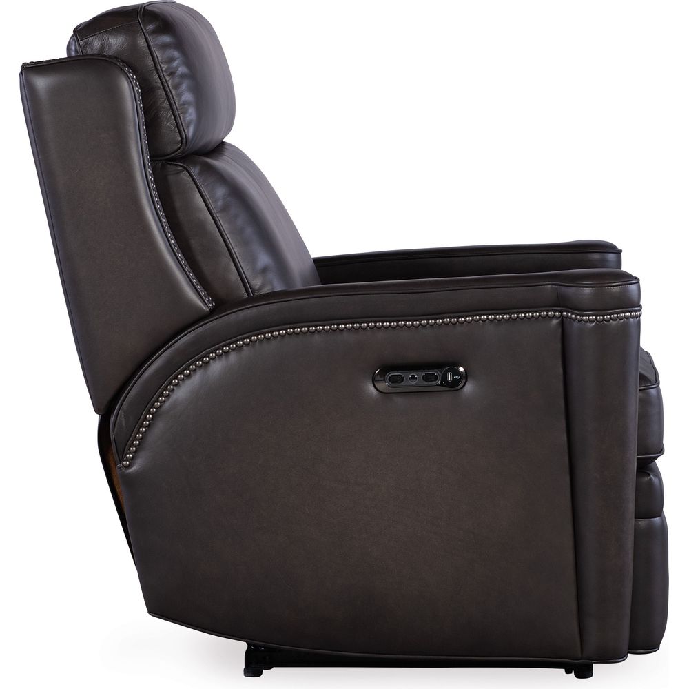 Hamilton Power Recliner with Power Headrest - Grey