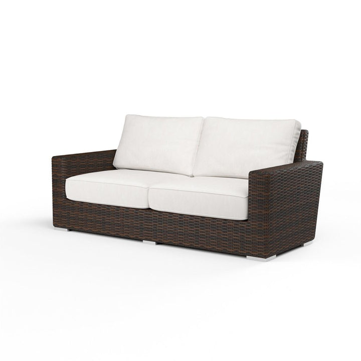 Outdoor Sofas and Sectionals Montecito Loveseat in Canvas Flax w/ Self Welt
