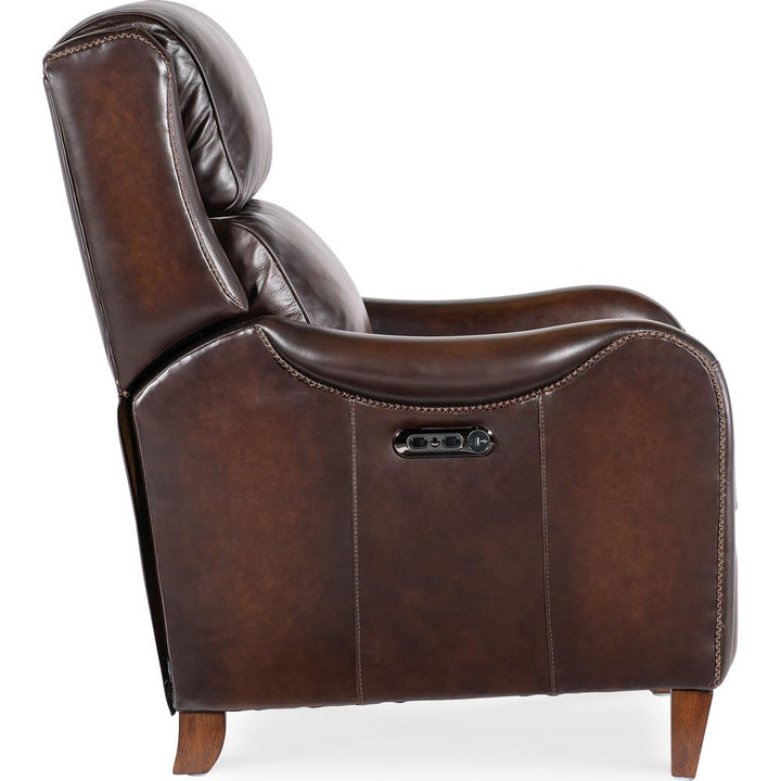 Carrington Power Recliner w/Power Headrest - Dark Brown