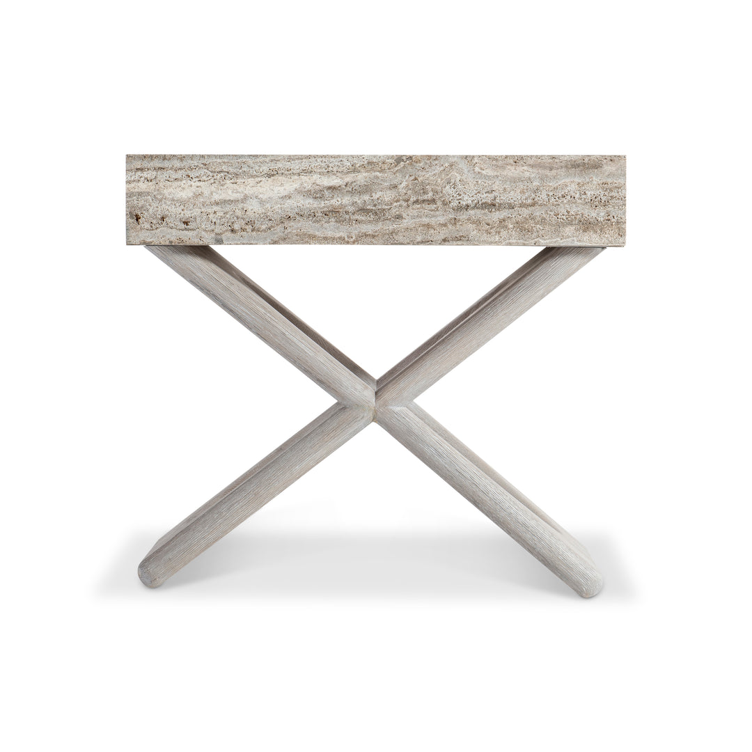 Sereno Travertine Nightstand