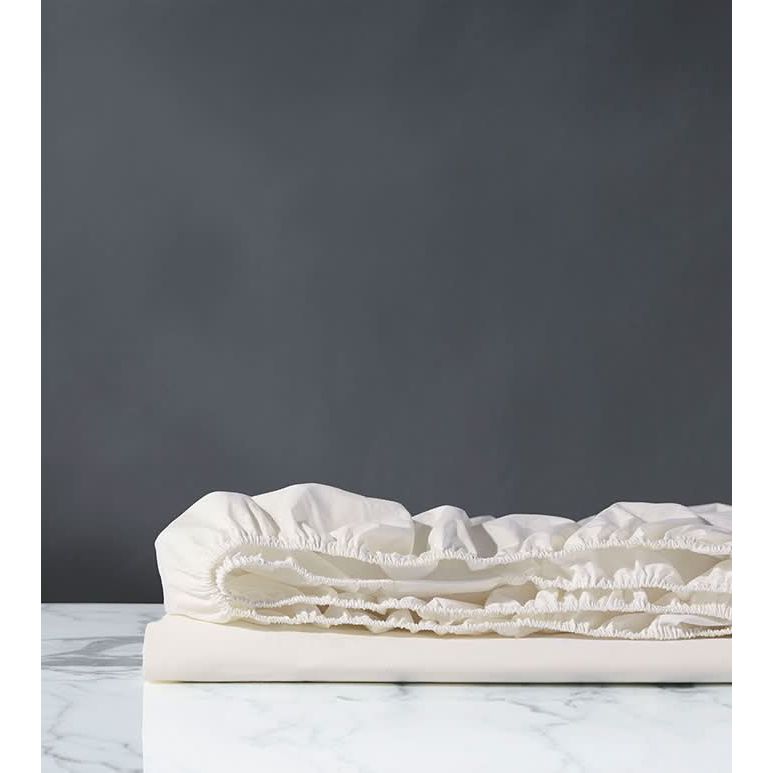 Bedding: Sheets Moonlight Percale Fitted Sheet