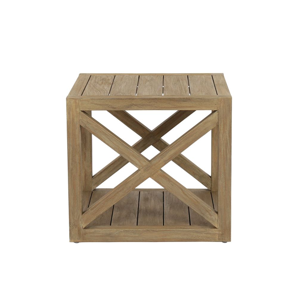 Outdoor Side Tables Coastal Teak X End Table