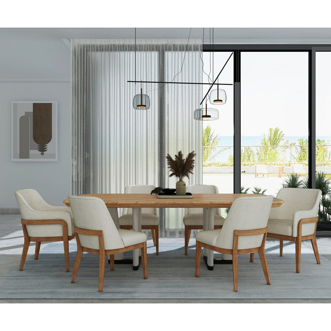 Portico Rectangular Extension Dining Table - Sienna