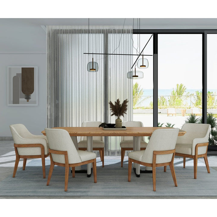 Portico Rectangular Extension Dining Table - Sienna