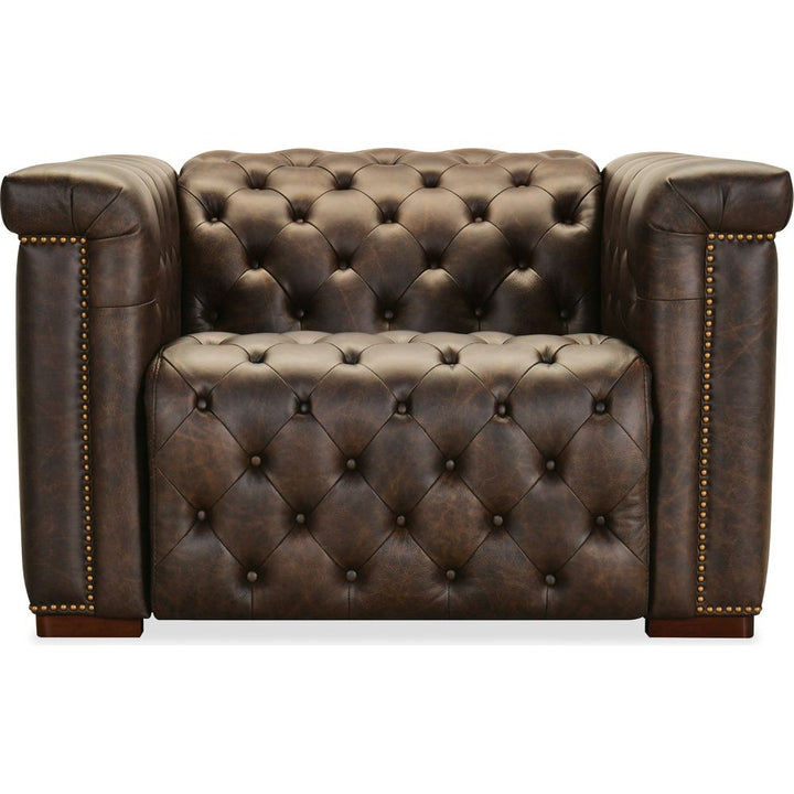 Lounge Chairs: Recliners Savion Deux Power Recliner with Power Headrest - Brown